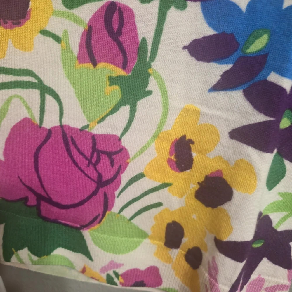 J. Crew Margot Sweater In Garden Print Size XXS